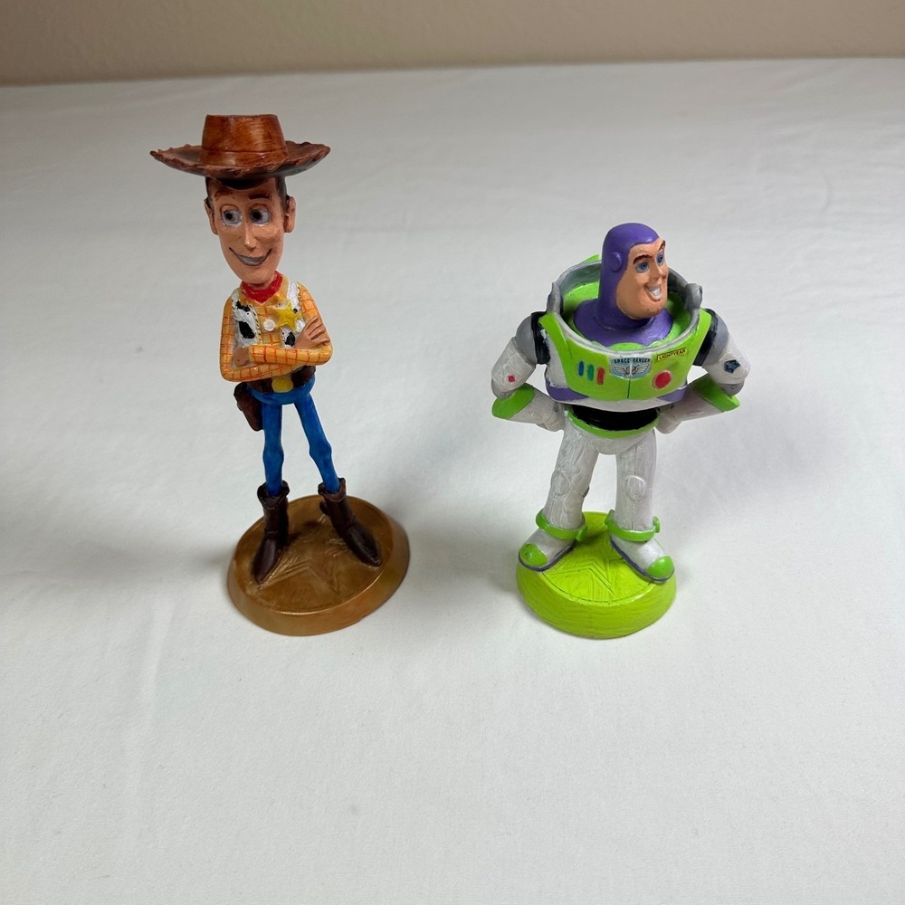 Disney Pixar Toy Story Woody Buzz Lightyear Figurines‎ Set Collectible Figures